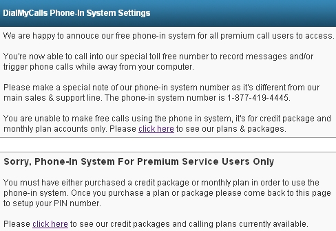 dmc phone in system